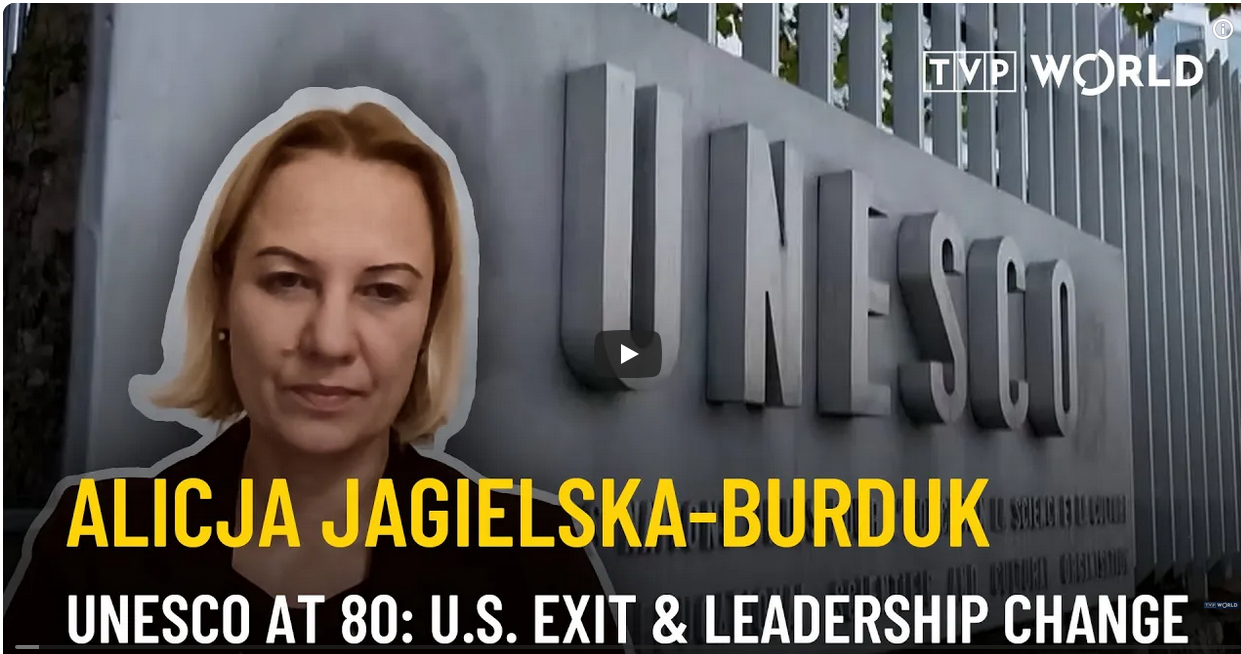 dr hab. Alicja Jagielska-Burduk w TVP World - Zdjęcie